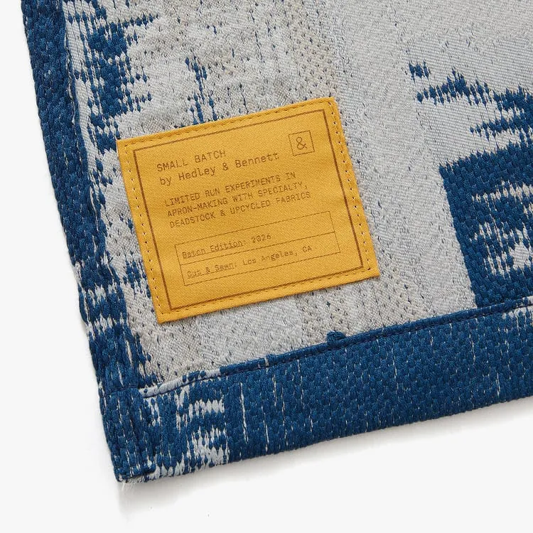 Damask Blue Small Batch Essential Apron