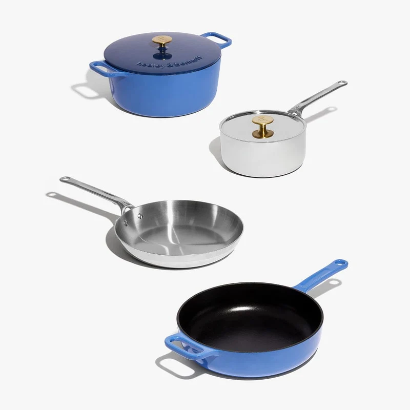 6-Piece Full Cookware Set - French Blue