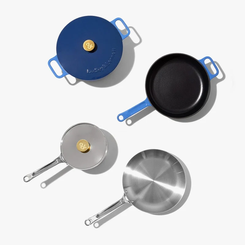 6-Piece Full Cookware Set - French Blue