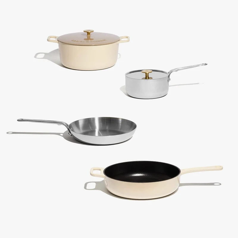 6-Piece Full Cookware Set - Enoki White