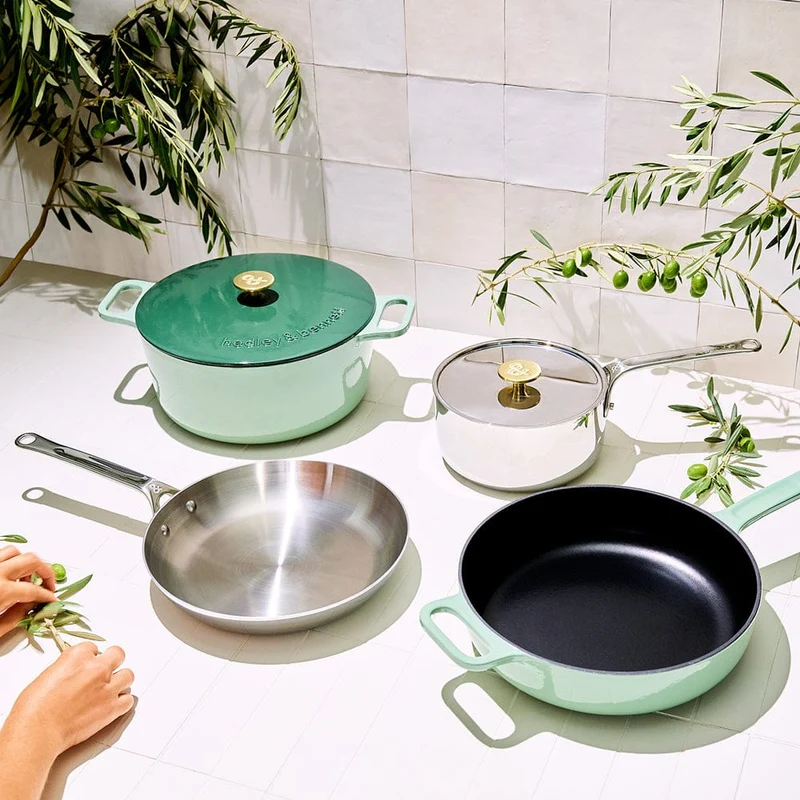 6-Piece Full Cookware Set - Shiso Green