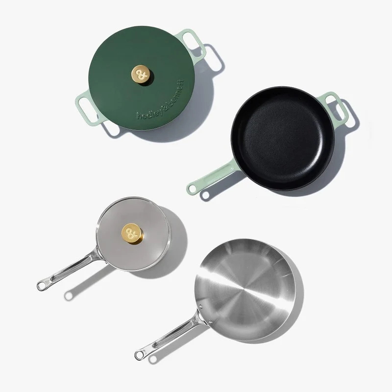6-Piece Full Cookware Set - Shiso Green