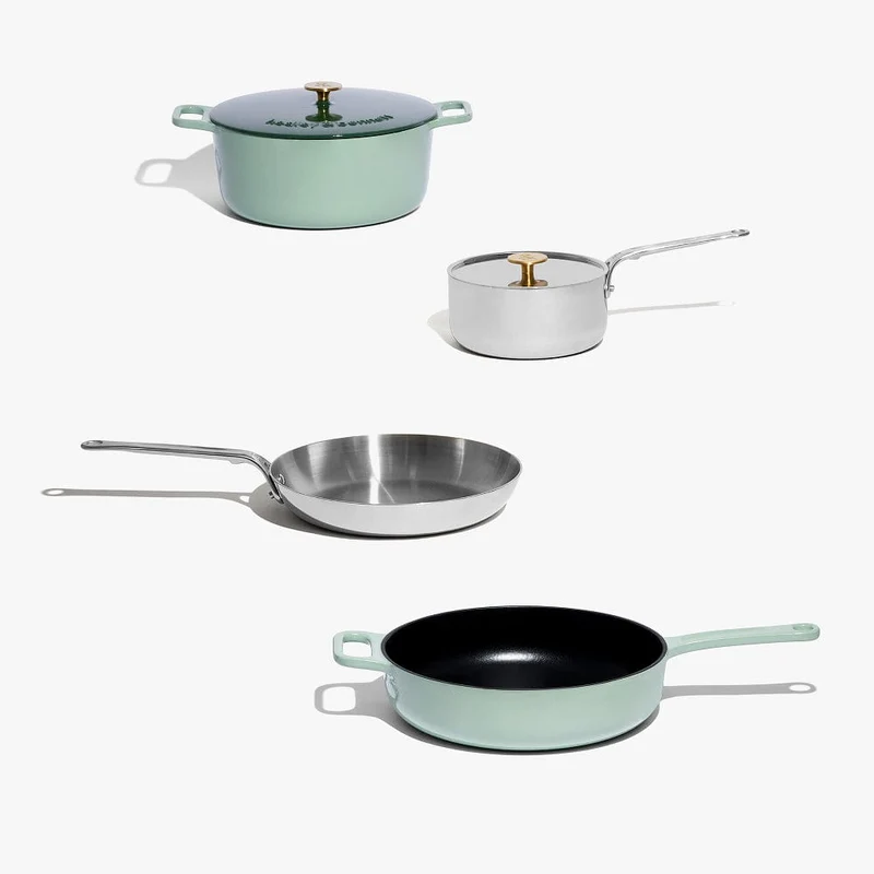 6-Piece Full Cookware Set - Shiso Green