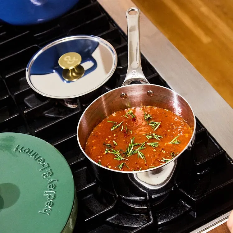 5-Ply Stainless Steel Sauce Pan + Lid 2.5qt