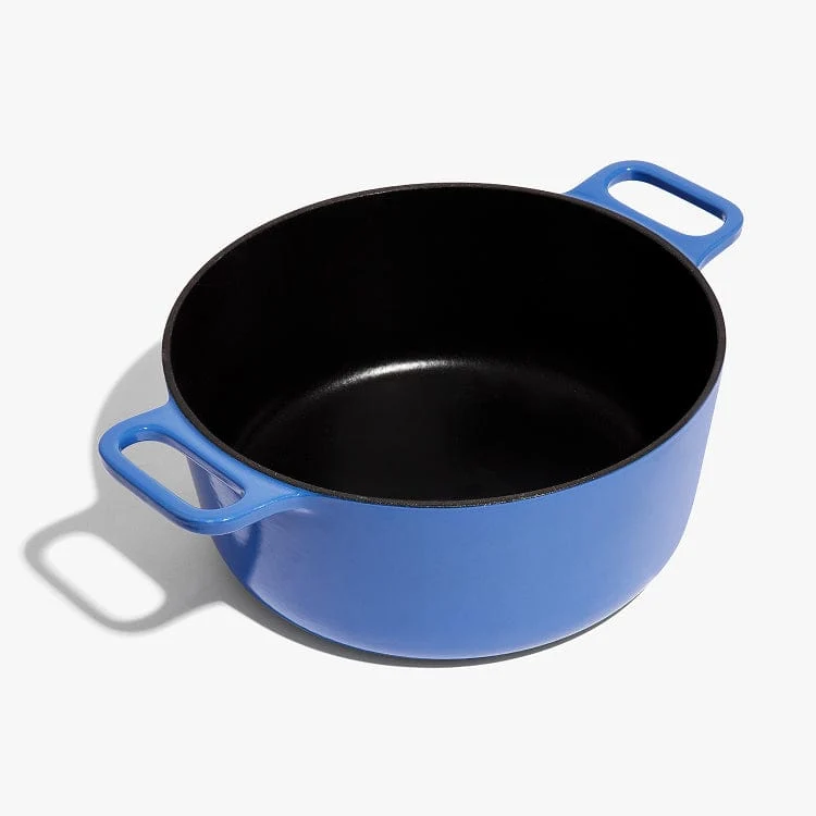 Enameled Cast Iron Dutch Oven + Lid - French Blue 6.5qt