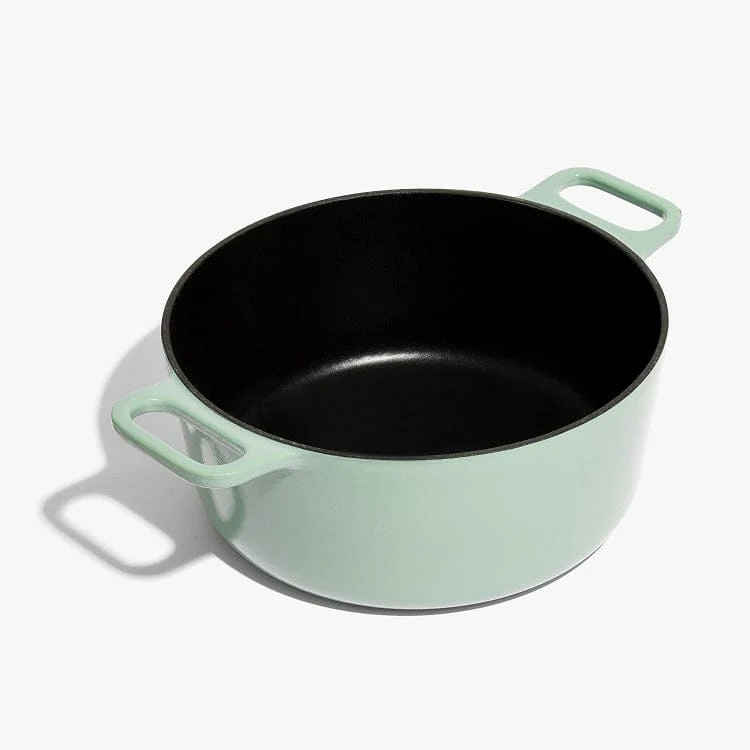 Enameled Cast Iron Dutch Oven + Lid - Shiso Green 6.5qt