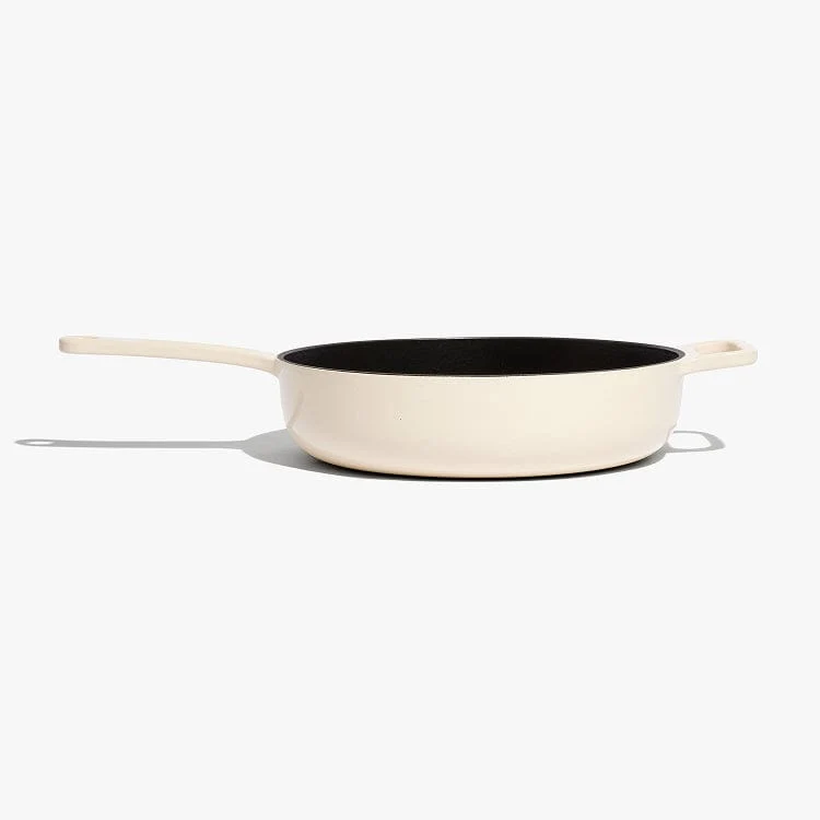 Enameled Cast Iron Skillet Pan - Enoki White 11"