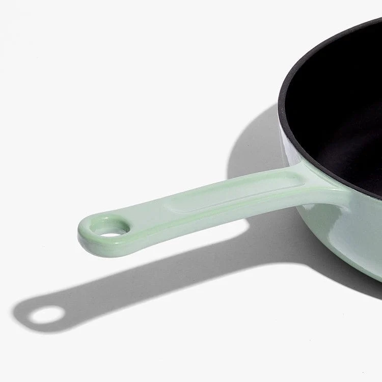 Enameled Cast Iron Skillet Pan - Shiso Green 11"