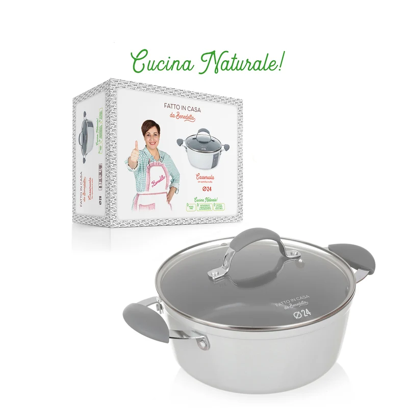 Casseruola 24 cm con coperchio