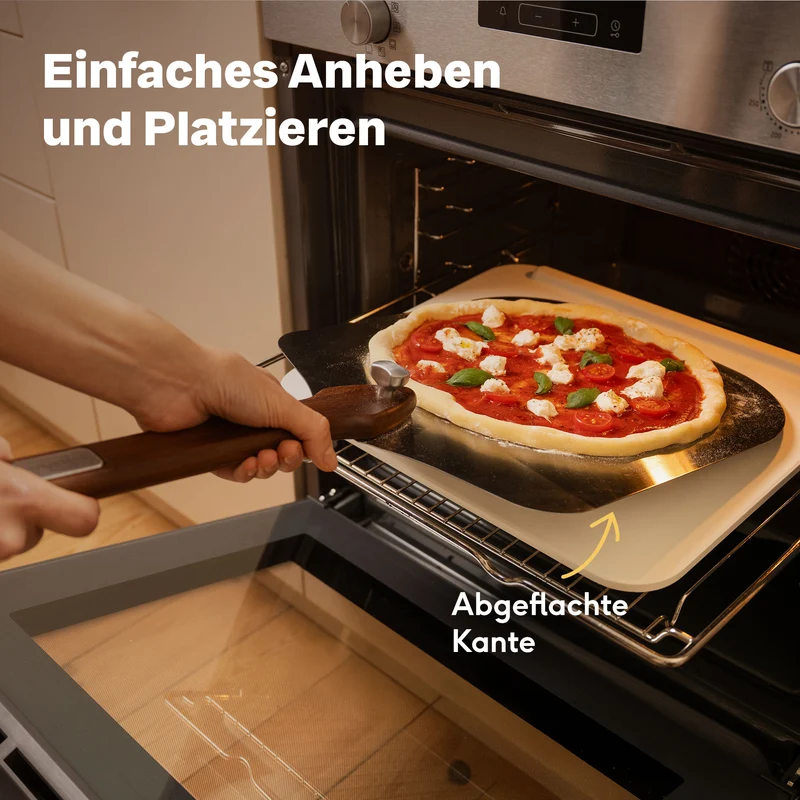Pizzaschieber aus Edelstahl