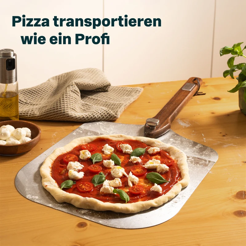 Pizzaschieber aus Edelstahl