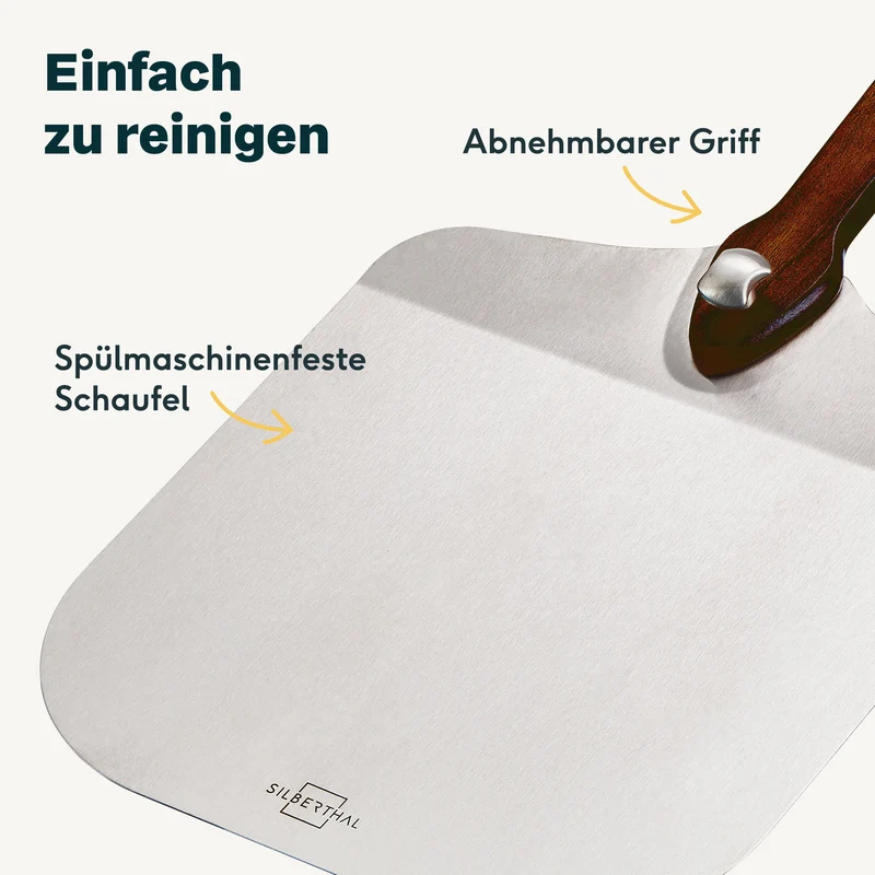 Pizzaschieber aus Edelstahl