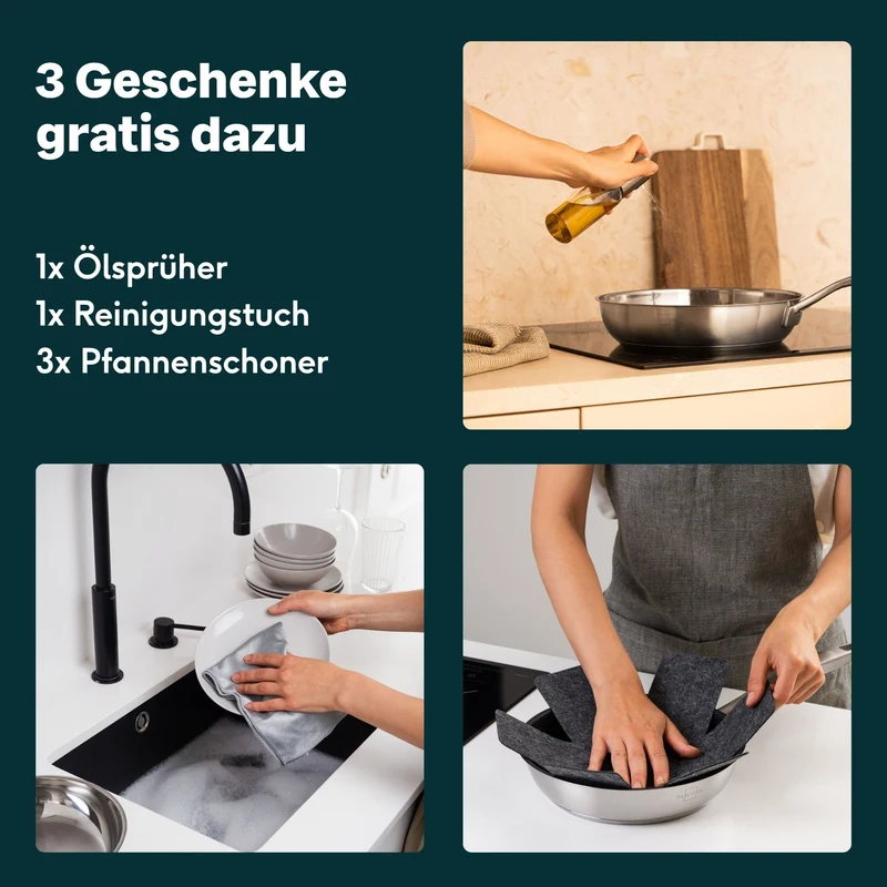 Pfannen & Topfset Beschichtet 11-teilig