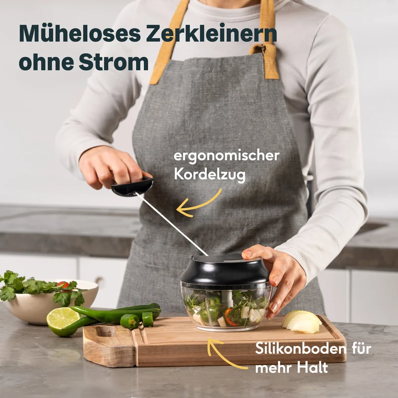 Manueller Zerkleinerer mit Seilzug