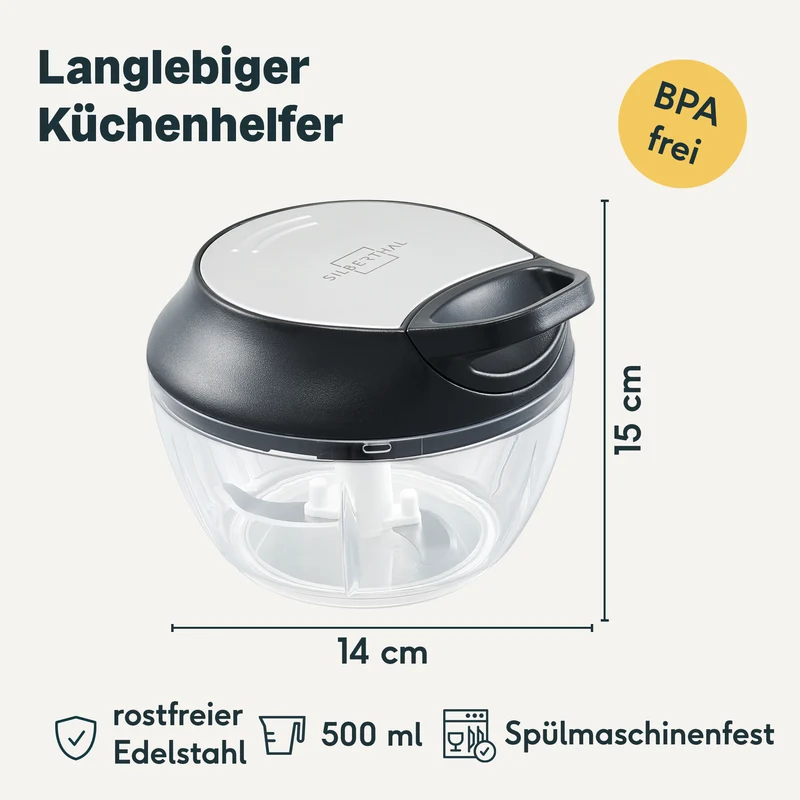 Manueller Zerkleinerer mit Seilzug
