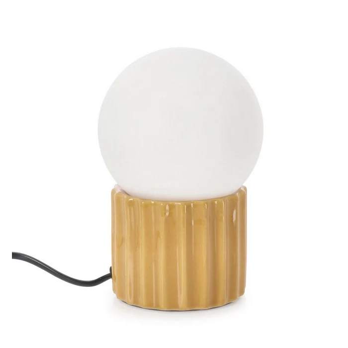 Lampada sferica da tavolo con base in ceramica 18 cm - Yldis