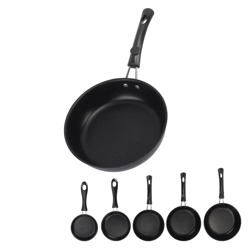 Frying Pan Skillet Light Smoke Frying Pan Professional Prevents Stick High Capacity Easy To Clean Heat Resistant for Home