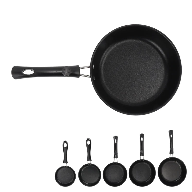 Frying Pan Skillet Light Smoke Frying Pan Professional Prevents Stick High Capacity Easy To Clean Heat Resistant for Home