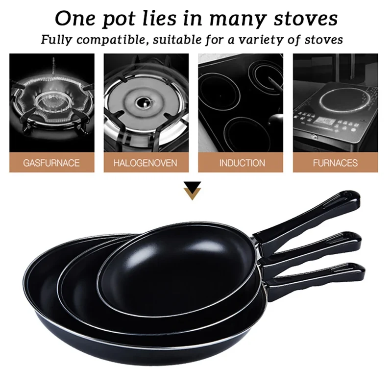 Frying Pan Non-stick Steak Frying Pan Bottom Induction Cooker Gas Stove Gift Pot Home Garden Cast Iron Pan Egg Pan