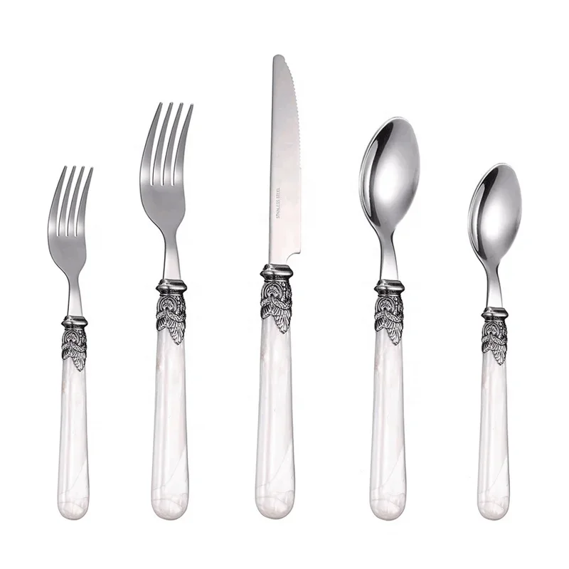 2024 New Stainless Steel Cutlery Flatware Set Wedding Spoon Fork Knife Dinnerware