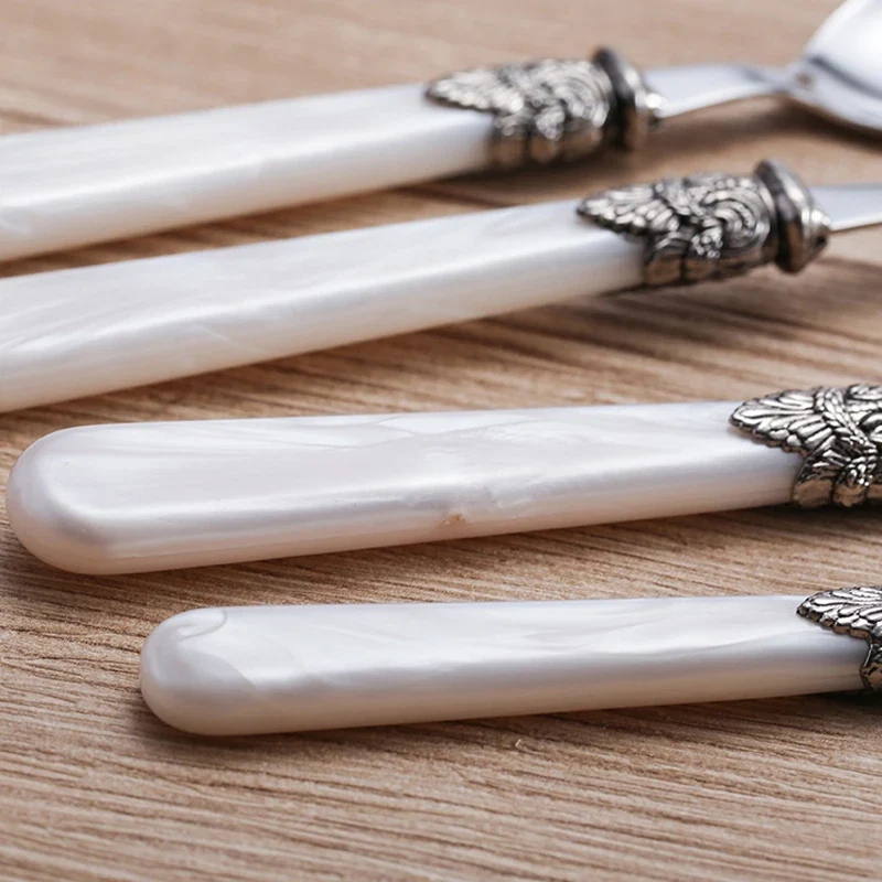 2024 New Stainless Steel Cutlery Flatware Set Wedding Spoon Fork Knife Dinnerware