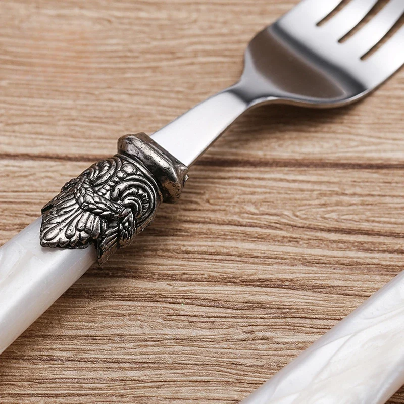 2024 New Stainless Steel Cutlery Flatware Set Wedding Spoon Fork Knife Dinnerware