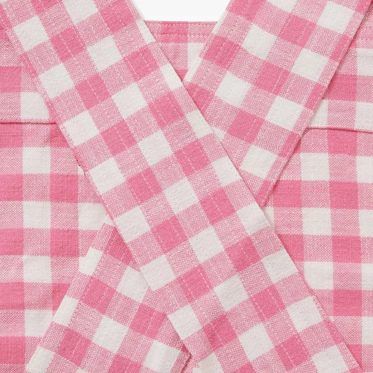 Pink Gingham Smock