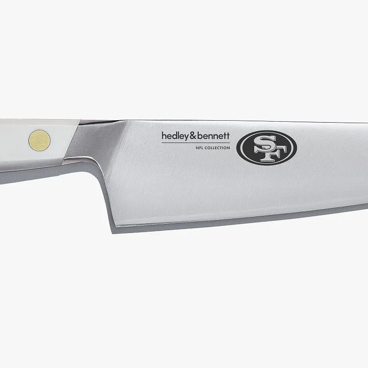 San Francisco 49ers Chef Knife - White