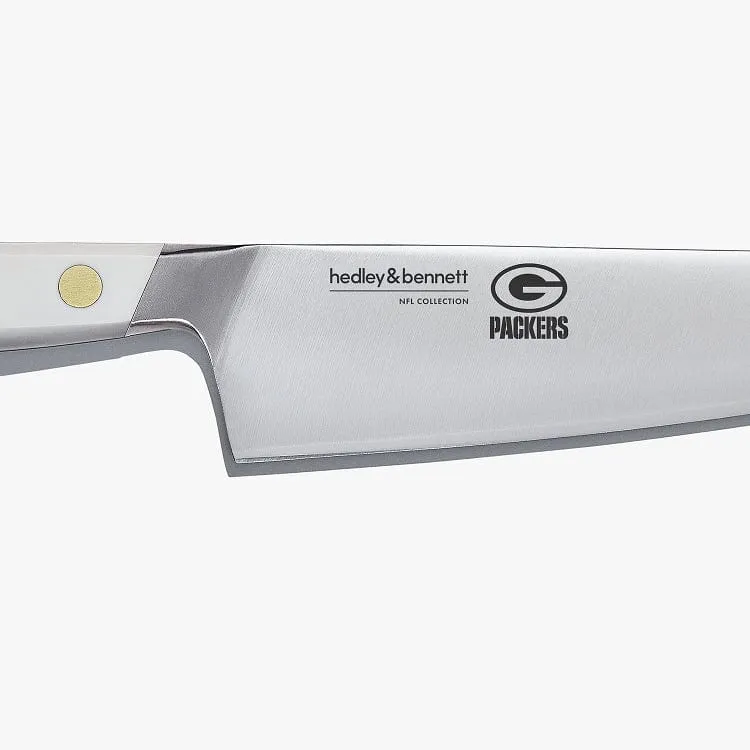 Green Bay Packers Chef Knife - White