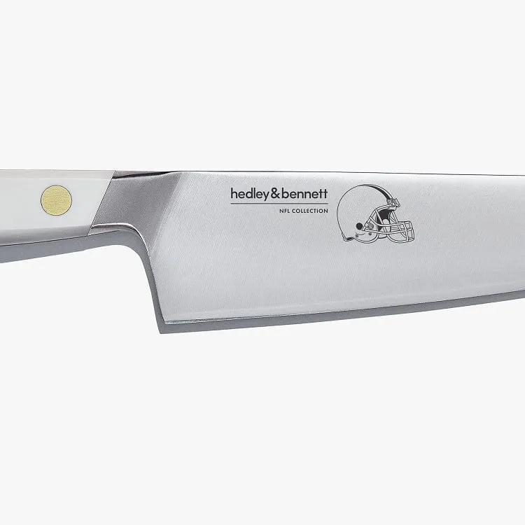 Cleveland Browns Chef Knife - White