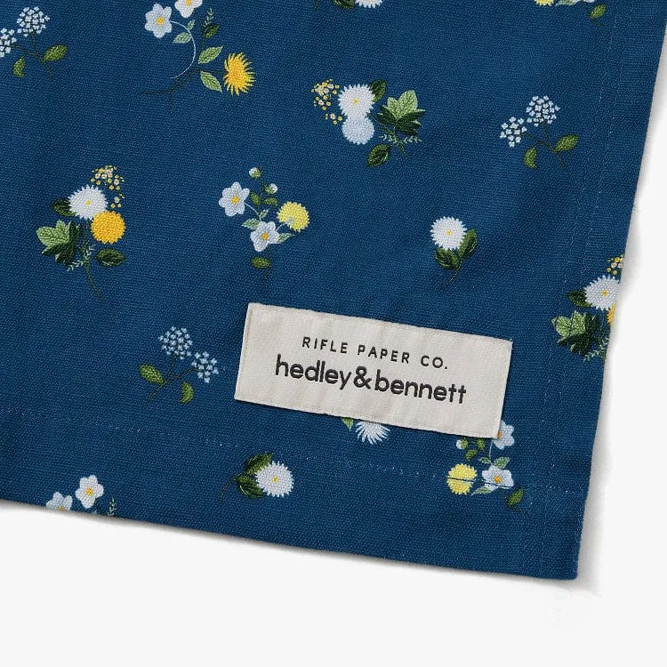 Rifle Paper Co. Sapphire Ditsy Dahlia Essential Apron