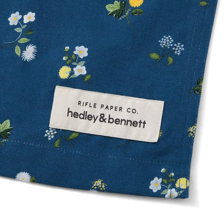 Rifle Paper Co. Sapphire Ditsy Dahlia Smock
