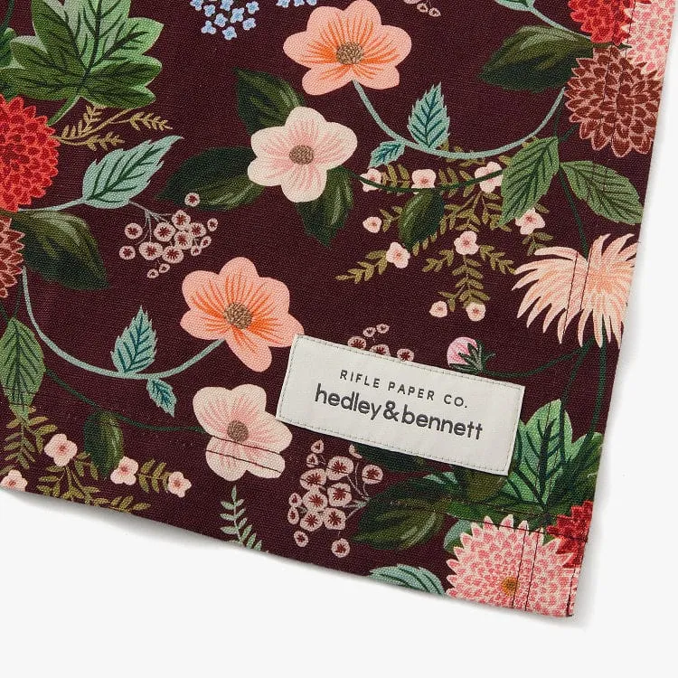 Rifle Paper Co. Burgundy Dahlia Smock