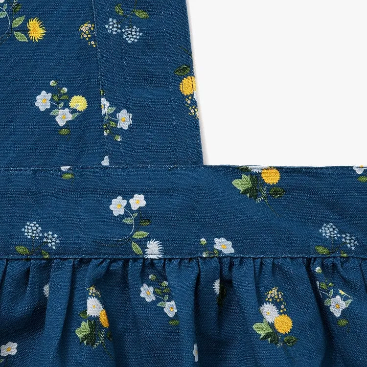 Rifle Paper Co. Sapphire Ditsy Dahlia Pinafore Apron