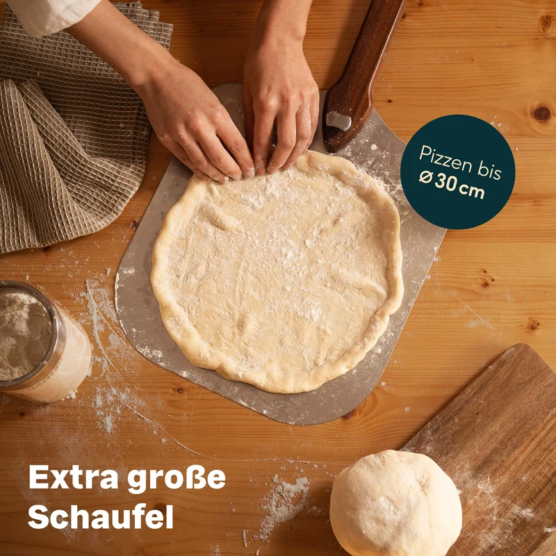 Pizzaschieber aus Edelstahl