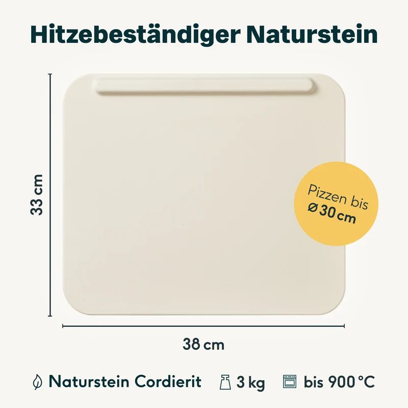 Pizzastein Set 2-teilig