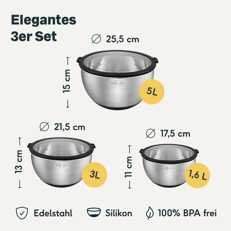 Salat Zubehör Set 5-teilig