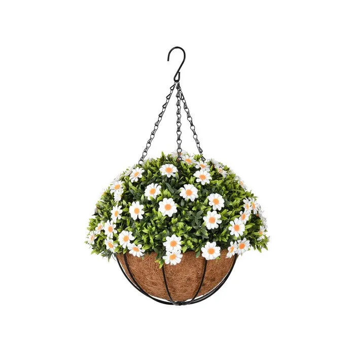 Vaso da appendere con fiori artificiali - Daisy