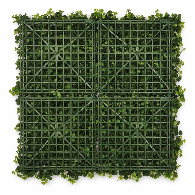 Parete con piante artificiali per giardino verticale 100x100 cm - Multi