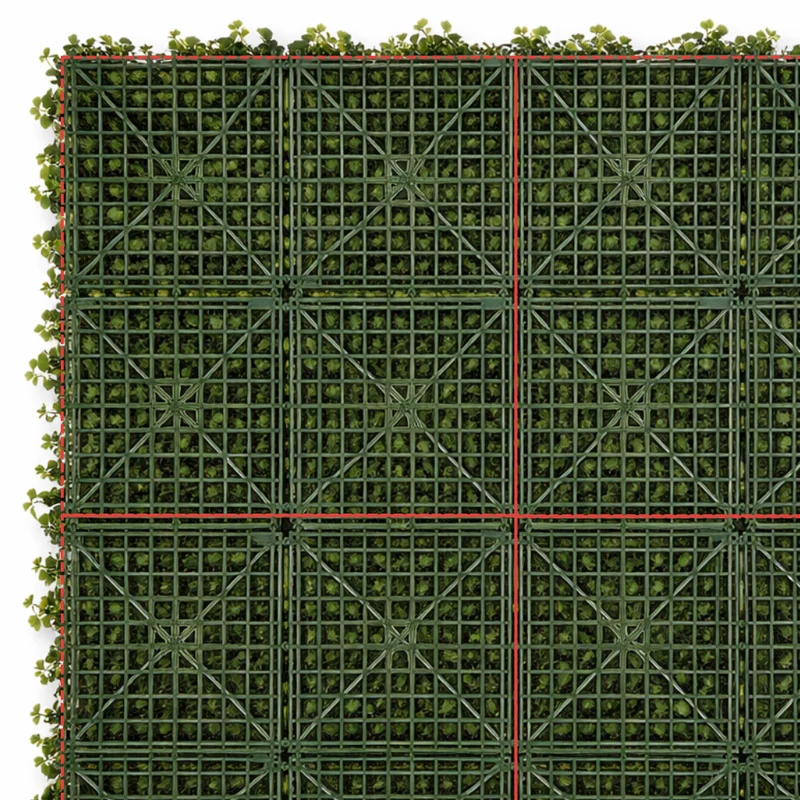Parete con piante artificiali per giardino verticale 100x100 cm - Multi