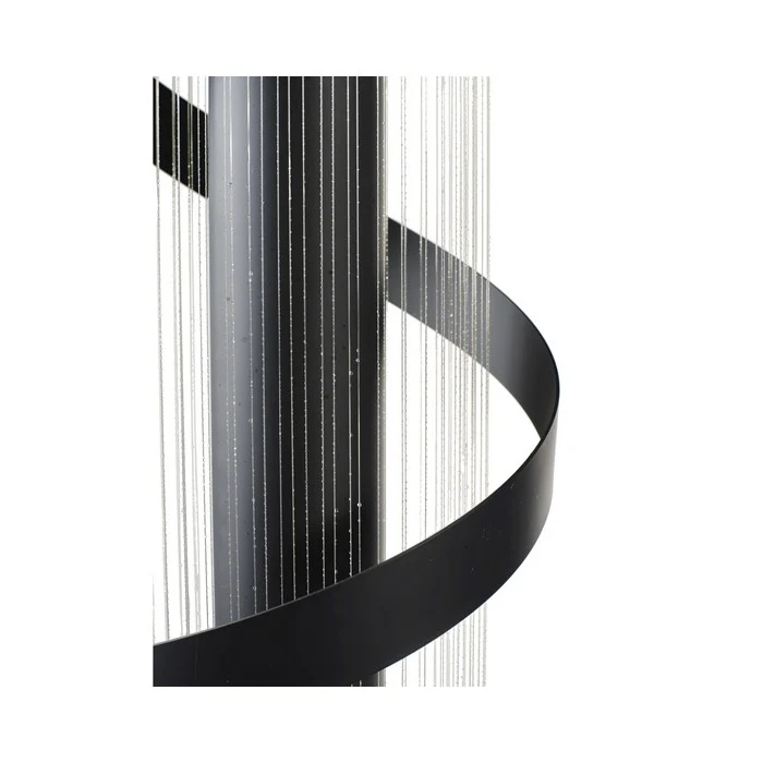 Fontana cilindrica in acciaio con LED per decorazione 112 cm antracite
