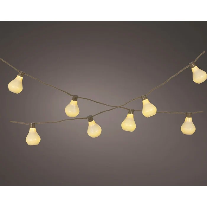 Catena luminosa LED per esterno 450 cm bianco caldo