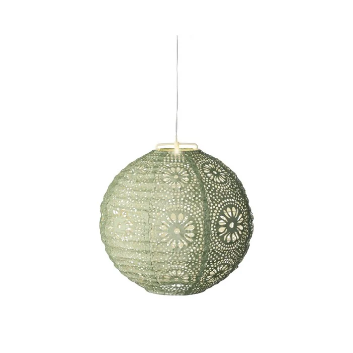 Lampada tonda a sospensione con LED a luce solare 25 cm