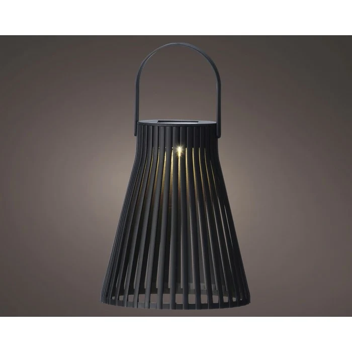 Lanterna tonda in plastica con LED a luce solare