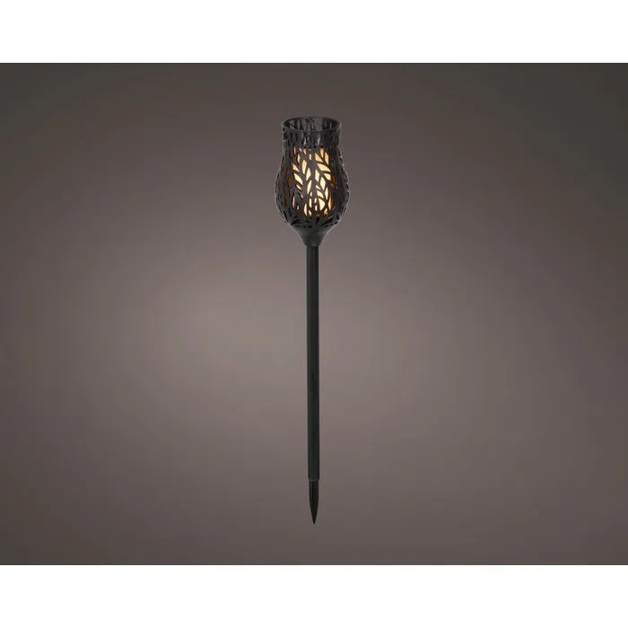 Pich con torcia LED effetto fiamma a luce solare