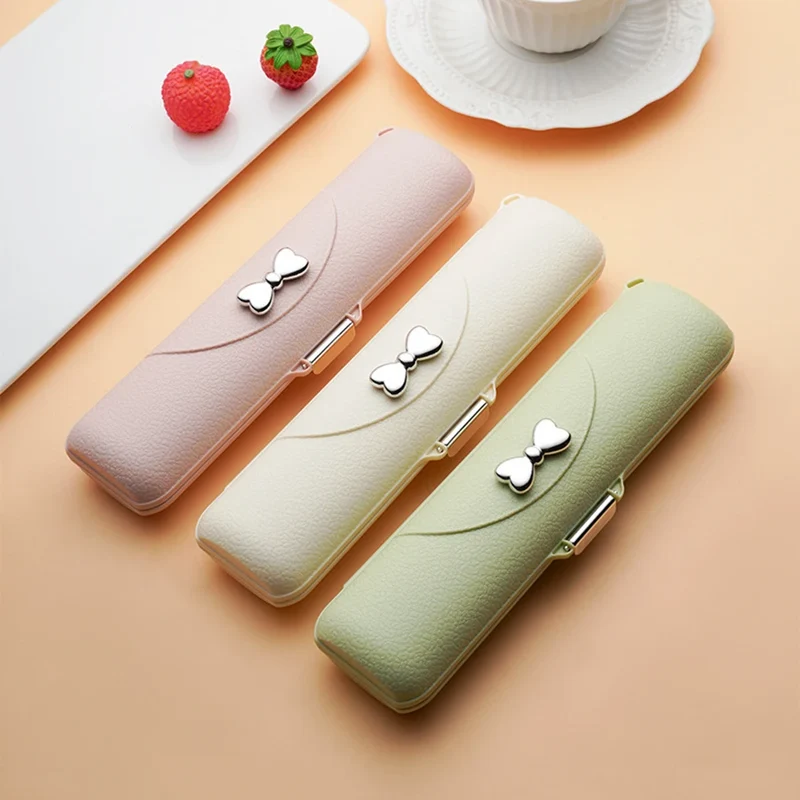 Stainless Steel Portable Tableware Set With Knife, Fork And Spoon Storage Case. Safe and Durable, Ideal For Travel and Picnics