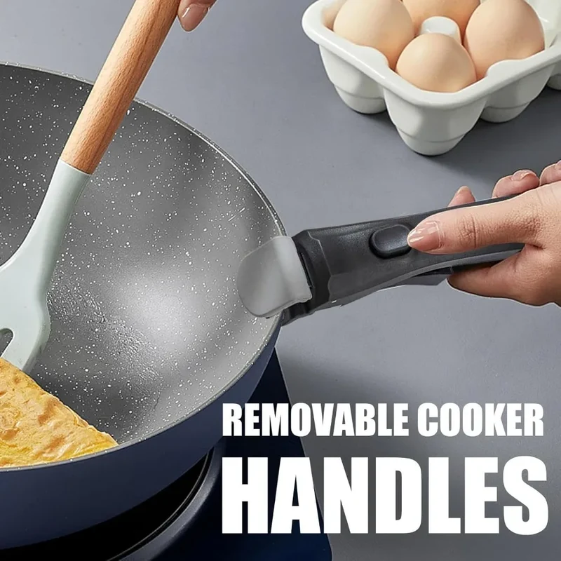 19cm Handle Cookware Set Replaceable Universal Pot Handle with Detachable Handle Suitable for Family Outdoor Camping Duo'g'n