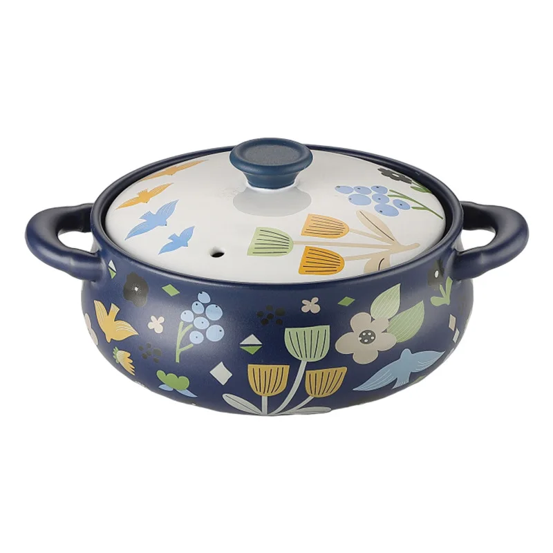Korean Ceramic Casserole Creative Drum-shaped Stew Pot Spodumene Saucepan Kitchen Pan Home Cookware Cooking Tools Clay Pot