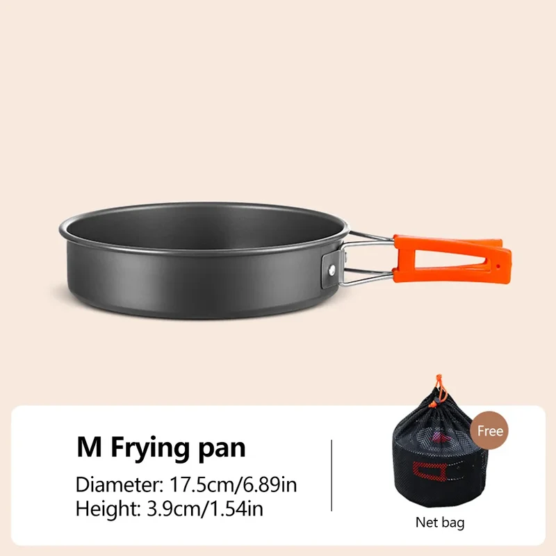 Camping Cookware Set Aluminum Portable Outdoor Tableware Cookset Cooking Kit Pan Bowl Kettle Pot Hiking BBQ Picnic Equipment