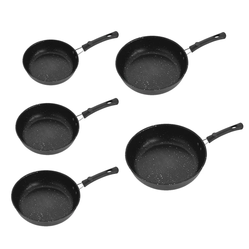 1pcs Frying Pan Non-stick Mini Thick Steak Flat Pan Black Suitable For Fried Food Cooking And Stir-Frying Kitchen Utensils